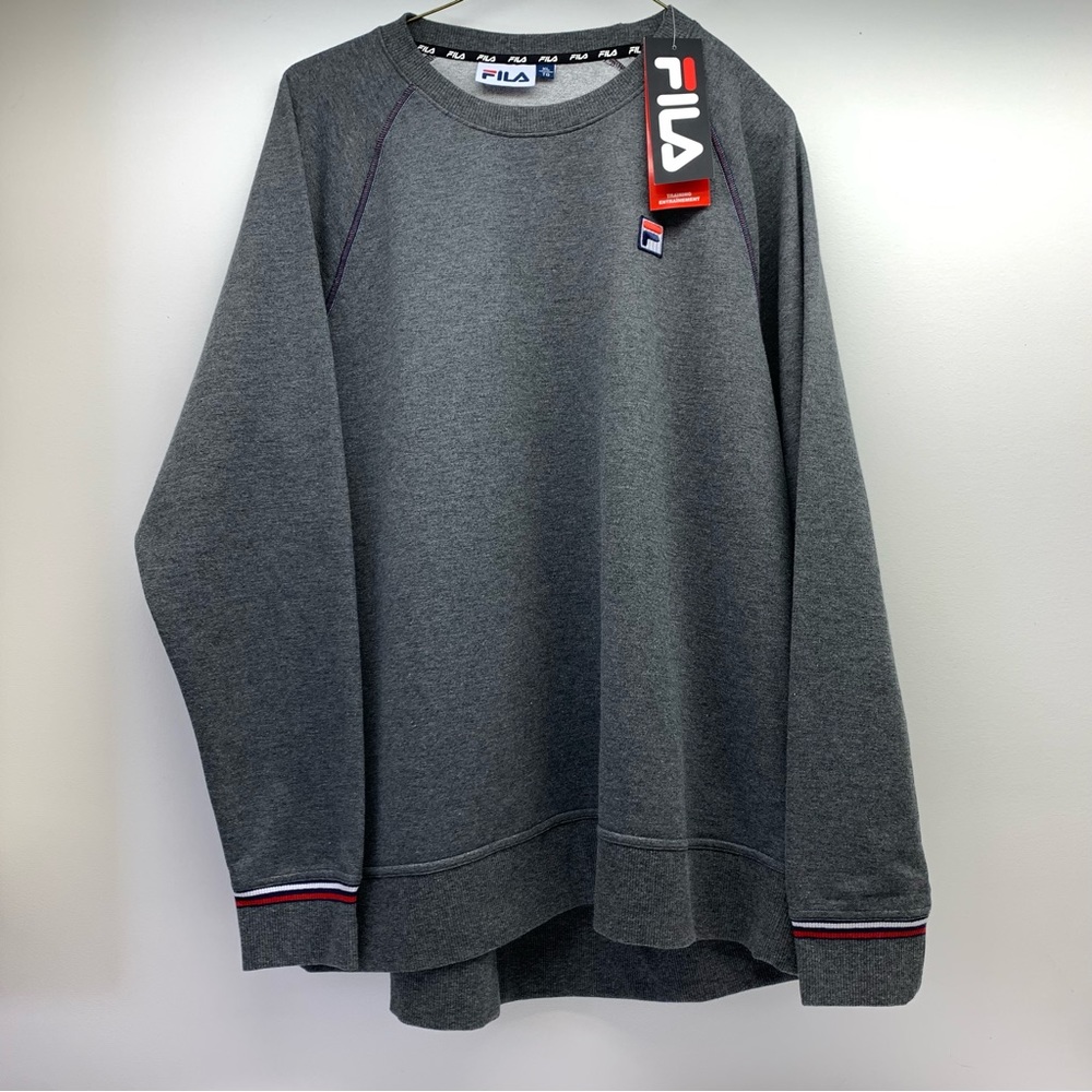 FILA Women’s Crew Neck Sweatshirt XL - Charcoal Gray NEW With Tag
